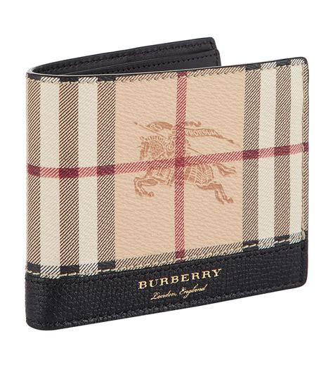 burberry vintage check bifold wallet|burberry men's wallet card holder.